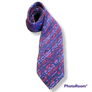 Missoni Purple Red 100% Silk Tie